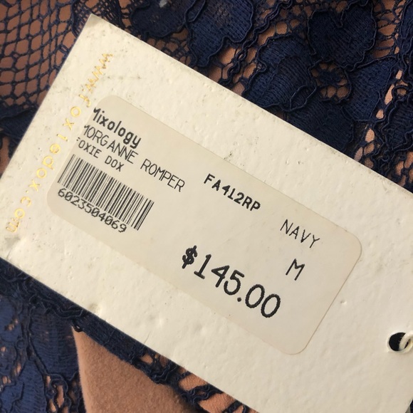 Blue Lace Foxiedox Romper - Picture 6 of 7